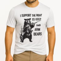 I Support The Right To Keep And Arm Bear Funny Design Performance Shirt