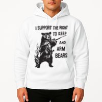 I Support The Right To Keep And Arm Bear Funny Design Hoodie