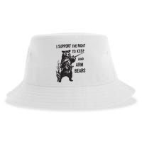 I Support The Right To Keep And Arm Bear Funny Design Sustainable Bucket Hat