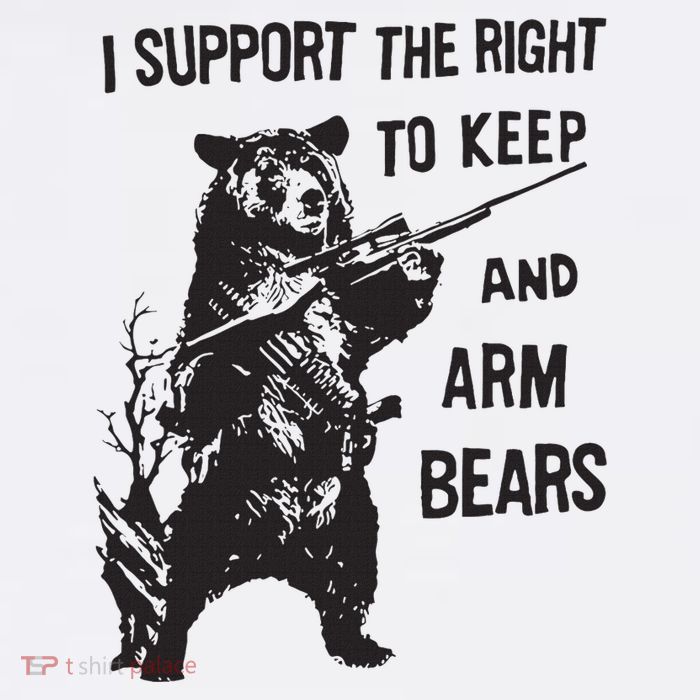 I Support The Right To Keep And Arm Bear Funny Design Adult Drive Performance Visor