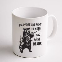 I Support The Right To Keep And Arm Bear Funny Design Mug