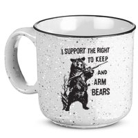I Support The Right To Keep And Arm Bear Funny Design 15oz Campfire Ceramic Mug