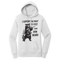 I Support The Right To Keep And Arm Bear Funny Design Women's Pullover Hoodie