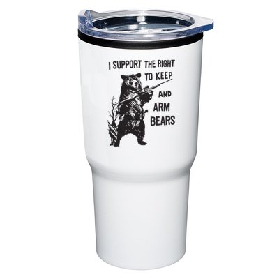 I Support The Right To Keep And Arm Bear Funny Design Tumbler