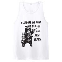 I Support The Right To Keep And Arm Bear Funny Design PosiCharge Competitor Tank