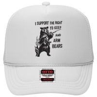 I Support The Right To Keep And Arm Bear Funny Design Hat
