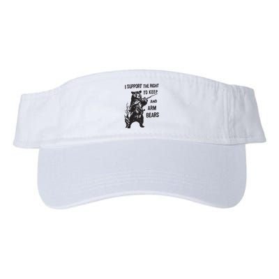 I Support The Right To Keep And Arm Bear Funny Design Visor