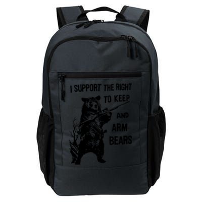 I Support The Right To Arm Bears T Shirt Funny Hunting T Shirt Saying Daily Commute Backpack