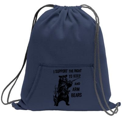 I Support The Right To Arm Bears T Shirt Funny Hunting T Shirt Saying Sweatshirt Cinch Pack Bag