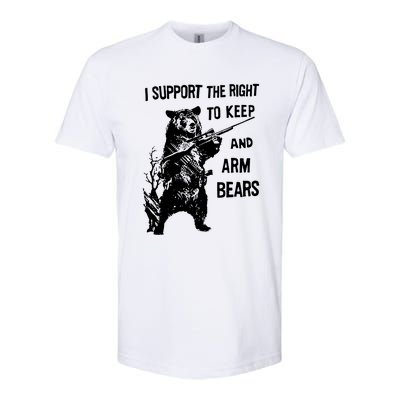 I Support The Right To Arm Bears T Shirt Funny Hunting T Shirt Saying Softstyle CVC T-Shirt