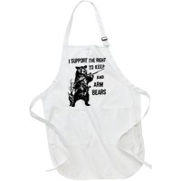 I Support The Right To Arm Bears T Shirt Funny Hunting T Shirt Saying Full-Length Apron With Pockets