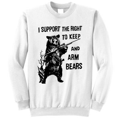 I Support The Right To Arm Bears T Shirt Funny Hunting T Shirt Saying Sweatshirt