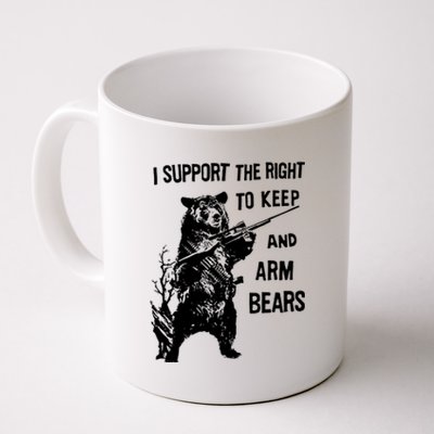 I Support The Right To Arm Bears T Shirt Funny Hunting T Shirt Saying Coffee Mug