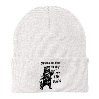 I Support The Right To Arm Bears T Shirt Funny Hunting T Shirt Saying Beanie