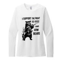 I Support The Right To Arm Bears T Shirt Funny Hunting T Shirt Saying Womens CVC Long Sleeve Shirt