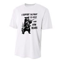 I Support The Right To Arm Bears T Shirt Funny Hunting T Shirt Saying Youth Performance Sprint T-Shirt