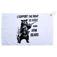 I Support The Right To Arm Bears T Shirt Funny Hunting T Shirt Saying Grommeted Golf Towel