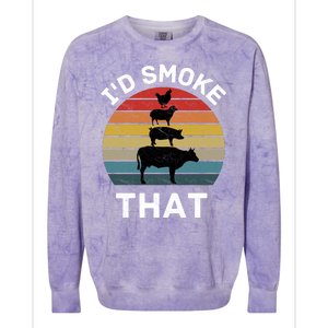 Id Smoke That Colorblast Crewneck Sweatshirt