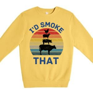 Id Smoke That Premium Crewneck Sweatshirt