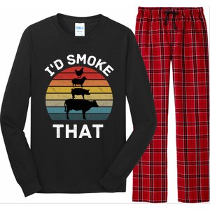 Id Smoke That Long Sleeve Pajama Set