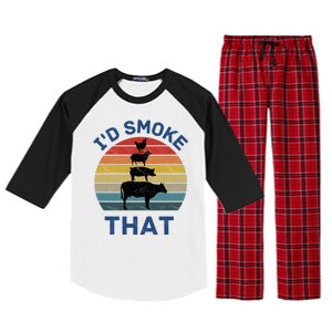 Id Smoke That Raglan Sleeve Pajama Set