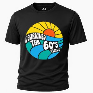 I Survived The 60s Twice Sixties 70th 70s Year Old Birthday Cooling Performance Crew T-Shirt