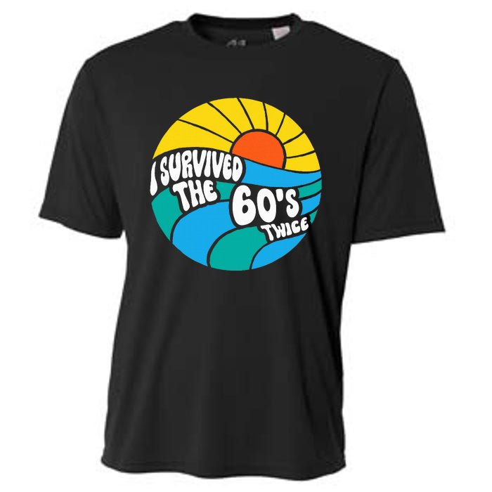 I Survived The 60s Twice Sixties 70th 70s Year Old Birthday Cooling Performance Crew T-Shirt