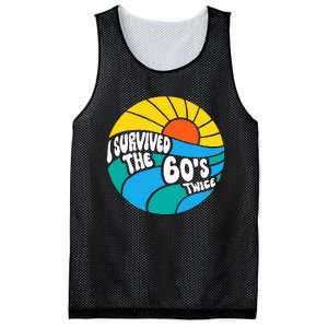 I Survived The 60s Twice Sixties 70th 70s Year Old Birthday Mesh Reversible Basketball Jersey Tank