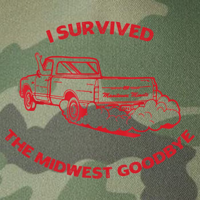 I Survived The Midwest Goodbye Legacy Tie Dye Trucker Hat