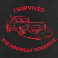 I Survived The Midwest Goodbye 7 Panel Mesh Trucker Snapback Hat