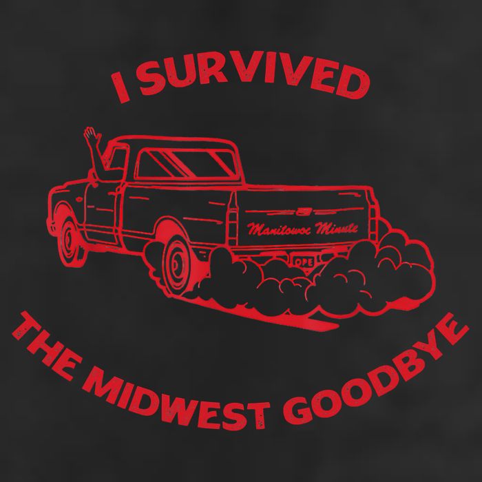 I Survived The Midwest Goodbye 7 Panel Mesh Trucker Snapback Hat