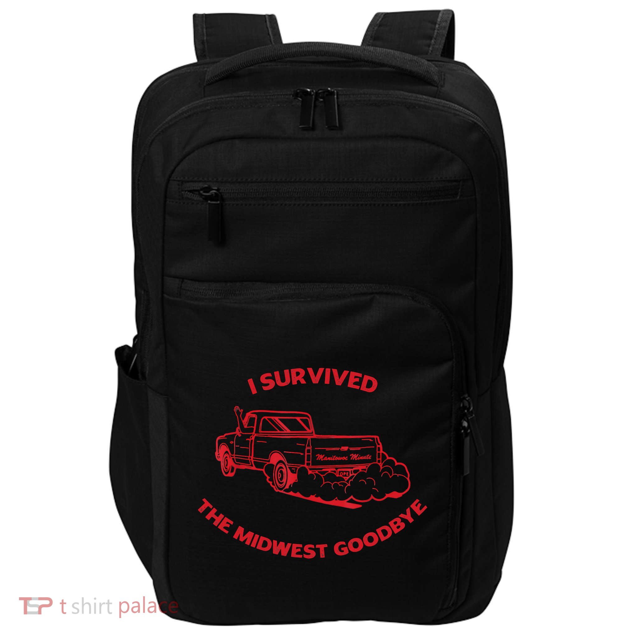 I Survived The Midwest Goodbye Impact Tech Backpack