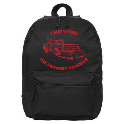 I Survived The Midwest Goodbye 16 in Basic Backpack