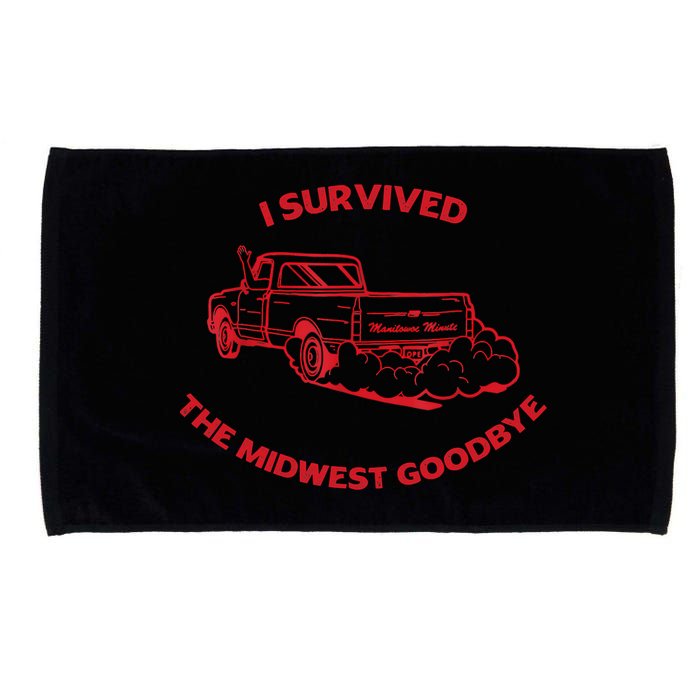 I Survived The Midwest Goodbye Microfiber Hand Towel