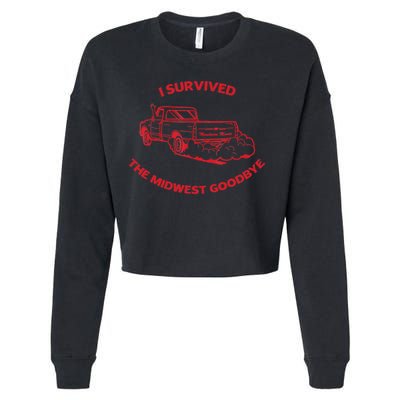I Survived The Midwest Goodbye Cropped Pullover Crew