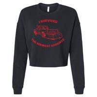 I Survived The Midwest Goodbye Cropped Pullover Crew