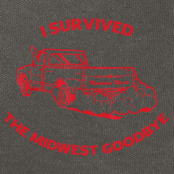 I Survived The Midwest Goodbye Cotton Canvas Backpack