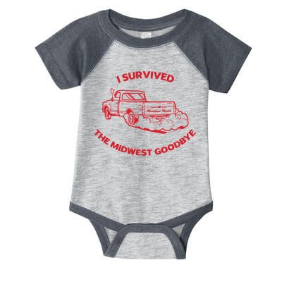 I Survived The Midwest Goodbye Infant Baby Jersey Bodysuit