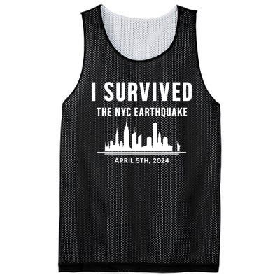 I Survived The Nyc Earthquake 2024 Mesh Reversible Basketball Jersey Tank