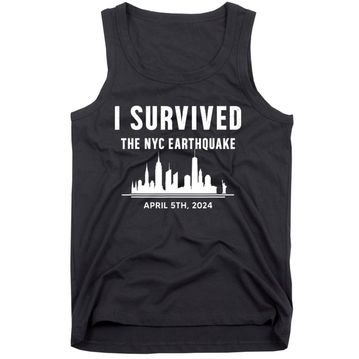 I Survived The Nyc Earthquake 2024 Tank Top