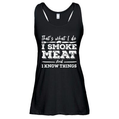 ID Smoke That Funny Meat Bbq Season Smoker & Grilling Ladies Essential Flowy Tank