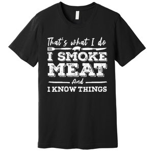 ID Smoke That Funny Meat Bbq Season Smoker & Grilling Premium T-Shirt