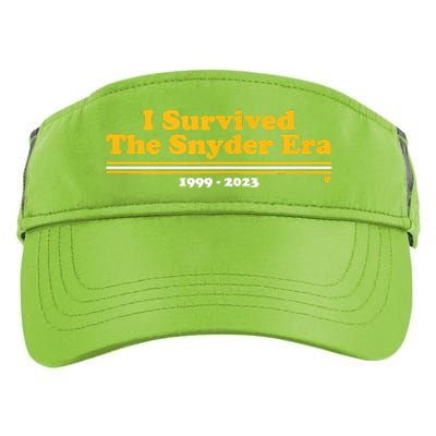 I Survived The Snyder Era Washington D.C. Football Adult Drive Performance Visor