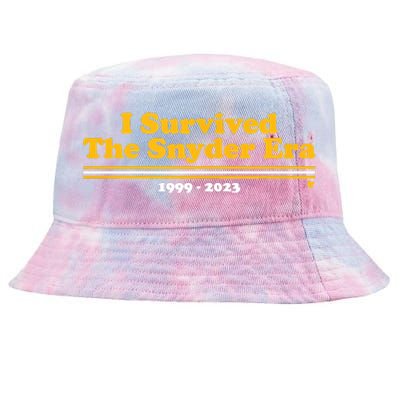 I Survived The Snyder Era Washington D.C. Football Tie-Dyed Bucket Hat