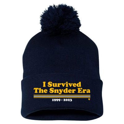 I Survived The Snyder Era Washington D.C. Football Pom Pom 12in Knit Beanie