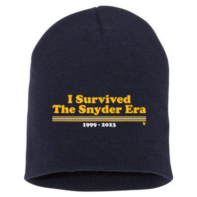 I Survived The Snyder Era Washington D.C. Football Short Acrylic Beanie