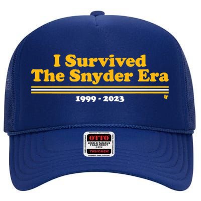 I Survived The Snyder Era Washington D.C. Football High Crown Mesh Back Trucker Hat