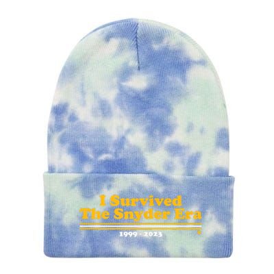 I Survived The Snyder Era Washington D.C. Football Tie Dye 12in Knit Beanie