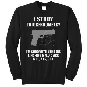 I Study Triggernometry Gun Pistol Funny Sweatshirt