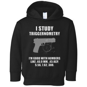 I Study Triggernometry Gun Pistol Funny Toddler Hoodie